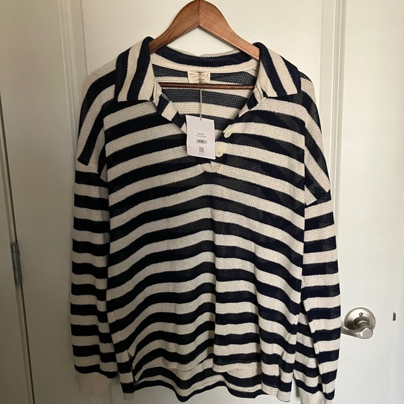Pamperos Stripe Long Sleeve Polo - Picture 1 of 7